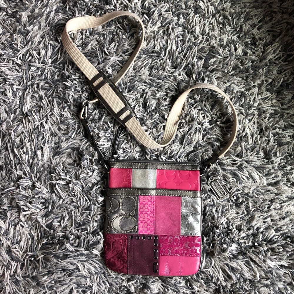 Pink Coach Crossbody Purse